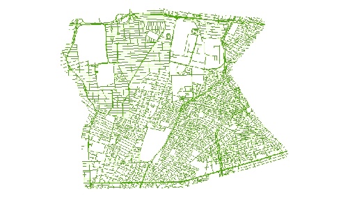 نقشه GIS معابر منطقه هفت-7 شهر تهران با آخرین تغییرات سال 96در فرمت Shapefile  