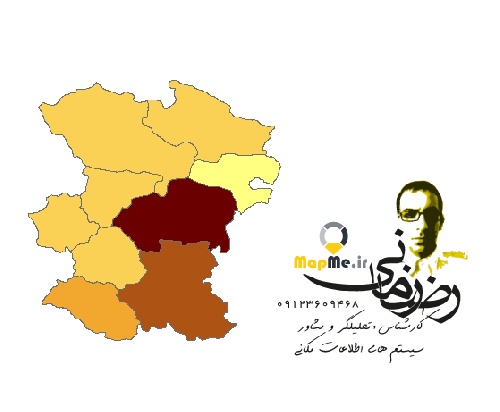 دانلود شیپ فایل(نقشه GIS)نتایج سرشماری سال 1395استان همدان به تفکیک شهرستان(اطلاعات جمعیتی)