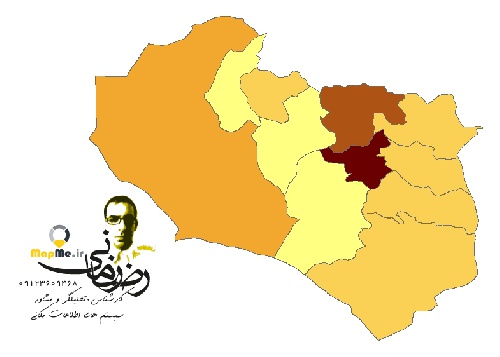 دانلود شیپ فایل(نقشهGIS) نتایج سرشماری سال 1395 استان خراسان جنوبی به تفکیک شهرستان(اطلاعات جمعیتی)