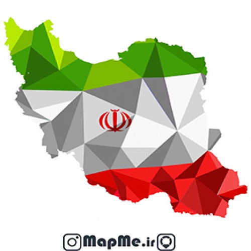 طرح وکتور گرافیک نقشه ایران 