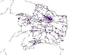 نقشه GIS راههای استان خراسان رضوی با آخرین تغییرات سال 96در فرمت Shapefile 