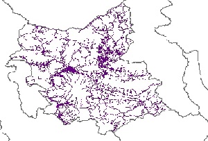 نقشه GIS راههای استان آذربایجان شرقی با آخرین تغییرات سال 96در فرمت Shapefile 