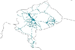 نقشه GIS راههای استان یزد با آخرین تغییرات سال 96در فرمت Shapefile 