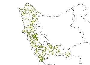 نقشه GIS راههای استان آذربایجان غربی با آخرین تغییرات سال 96در فرمت Shapefile 