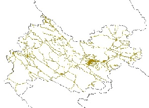 نقشه GIS راههای استان کرمانشاه با آخرین تغییرات سال 96در فرمت Shapefile 