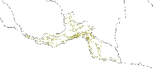نقشه GIS راههای استان هرمزگان با آخرین تغییرات سال 96در فرمت Shapefile 