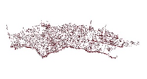 نقشه GIS معابر منطقه یک شهر تهران با آخرین تغییرات سال 96در فرمت Shapefile  