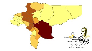 شیپ فایل تقسیم بندی شهرستانهای استان اصفهان به همراه اطلاعات جمعیتی بر اساس آمار سال 95