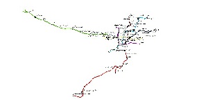نقشه GIS(شیپ فایل) خطوط وایستگاههای مترو شهر تهران