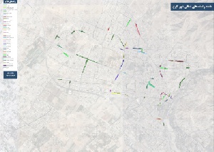 نقشه راسته های شغلی (بورس مشاغل )شهر کرج 