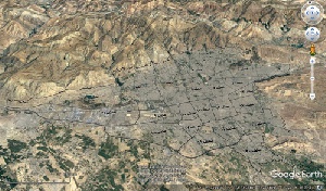 نقشه KML مرز مناطق 22گانه شهر تهران