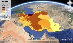 دانلود نقشه KML مقایسه استانها به لحاظ شاخص سن امید به زندگی قابل نمایش در گوگل آمار سال 95