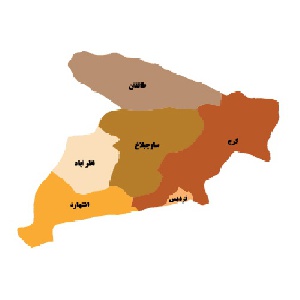 دانلود نقشه وکتور گرافیکی تقسیمات سیاسی شهرستانهای استان البرز