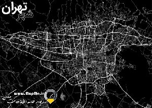 وکتور طرح گرافیکی خیابان های شهر تهران