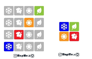 دانلود فایل وکتور آیکون چهار فصل در فرمت eps