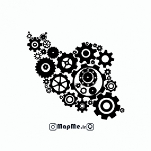 طرح وکتور گرافیک نقشه ایران 