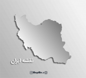 طرح وکتور گرافیک نقشه ایران 