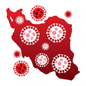 دانلود وکتور طرح نقشه کرونا ایران