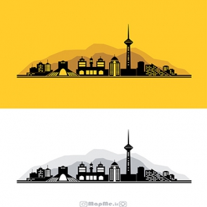 دانلود فایل وکتور شهر تهران