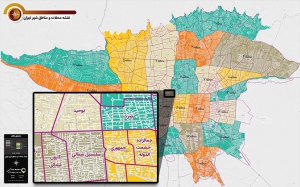  نقشه pdf محلات و مناطق شهر تهران