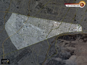 دانلود جدیدترین نقشه و تصویر ماهواره ای منطقه 8 شهر تهران بزرگ با کیفیت بسیار بالا  در ابعاد بزرگ