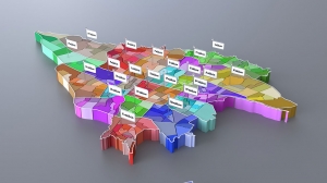 نقشه سه بعدی مناطق 22 گانه شهر تهران