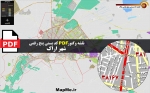 نقشه وکتور pdf کد پستی 5 رقمی شهر اراک